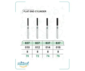 فرز فیشور بلند دور سبز (تراش) بسته 5 عددی