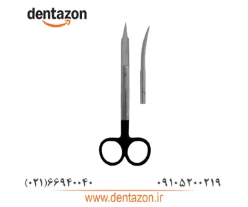 قیچی جراحی دسته مشکی کاریزما (سرصاف و سرکج)